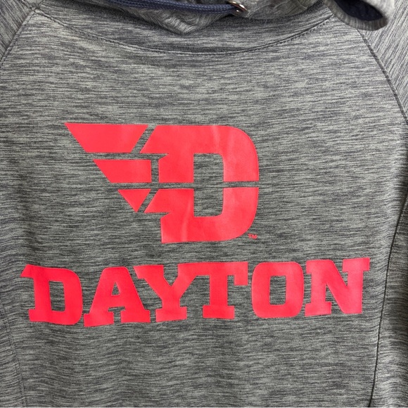 Dayton University Flyers Hoodie Sweatshirt Gray Womens Sz Small Lightweight - Picture 3 of 13